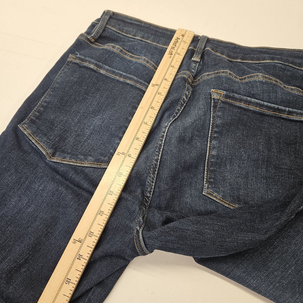 Frame  Jeans Le High Skinny Ankle Blue Denim Jeans Size 2 - Picture 9 of 10